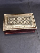 Intarsien Holz-Kästchen