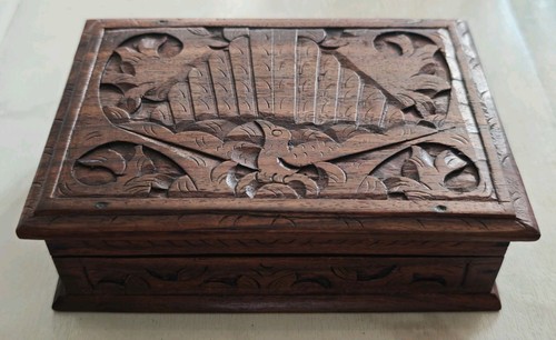 Vintage holzdose mit deckel - vintage,