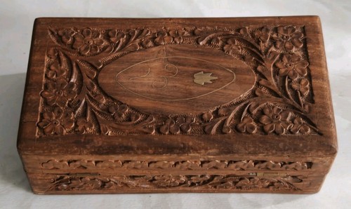 Vintage holzdose mit deckel - vintage,