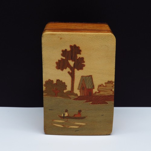Vintage holzdose 1970er - vintage,
