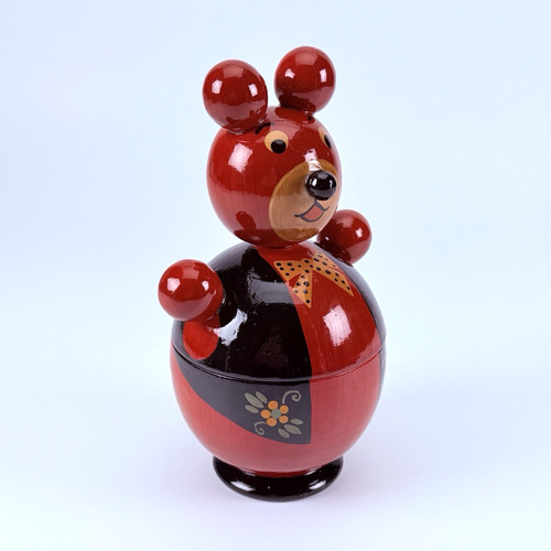 Holz bär teddy schmuck dose - teddy,