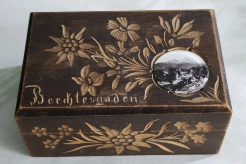 Vintage holzdose mit - vintage,