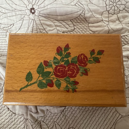 Vintage holzdose deckeldose - holzdose,