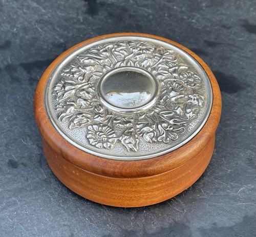 Alte teak holzdose - alte,